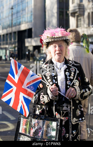 Feier-Hauptstadt der Welt "ist das Thema für Londoner New Year es Day Parade im Jahr 2013 Stockfoto