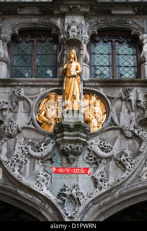 Heilig-Bloedbasiliek-Basilika des Heiligen Blutes Brügge Belgien Stockfoto