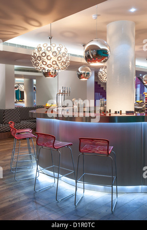 Bar des Hotel Missoni, Edinburgh, Schottland Stockfoto