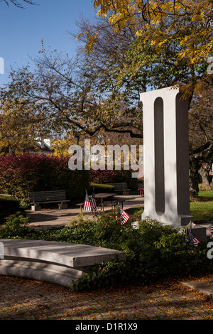 Bucks County Courthouse Memorial Hof, Zweiter Weltkrieg Memorial, Doylestown, PA Stockfoto