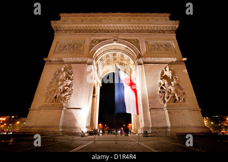 Arc de Triomphe, Paris. Stockfoto