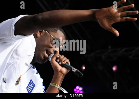 Jay Electronica spielt die Lovebox-Festival. Tag 2, London, 17. Juli 2010. Personen im Bild: Jay Electronica. Stockfoto