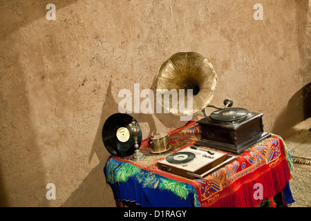 Marokko, in der Nähe von Zagora, Kasbah Ziwane. Museum für Kunst und Traditionen von Draa-Tal. Stockfoto