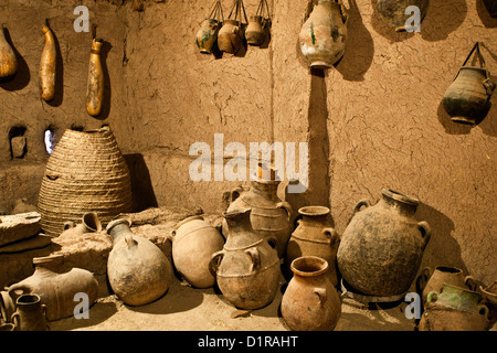 Marokko, in der Nähe von Zagora, Kasbah Ziwane. Museum für Kunst und Traditionen von Draa-Tal. Stockfoto