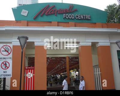 Maxwell Food centre singapore Stockfoto