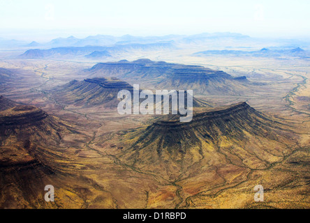 Eine Luftaufnahme über Damaraland Stockfoto