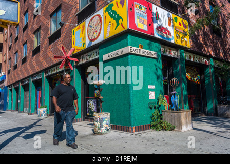 New York, NY, USA, American Diner Retro Stil, Italienische Pizzeria Restaurant, 'Zwei Stiefel" im East Village, Stockfoto