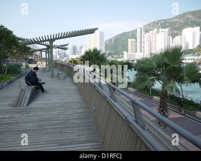 Windpark Turm AP Lei Chau Stockfoto