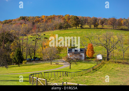 DELAPLANE, VIRGINIA, USA - Park Bürogebäude im Himmel Wiesen State Park. Stockfoto