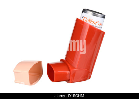 Asthma Inhalator, Inhalatoren, Bronchodilatatoren Bronchodilatator für Allergie, Ventolin, Flovent Salbutamol Stockfoto