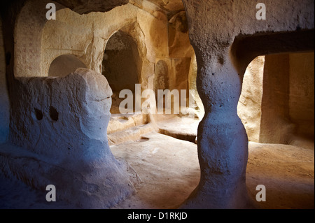 Küche eines frühen christlichen Klosters von Zelve, Cappadocia Türkei Stockfoto