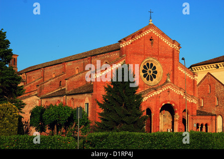 alten XII Zisterzienser-Abtei in Alseno, Piacenza, Italien Stockfoto