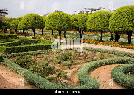 Gärten der Festung Alcazar der christlichen Monarchen in Córdoba, Andalusien, Spanien. Stockfoto