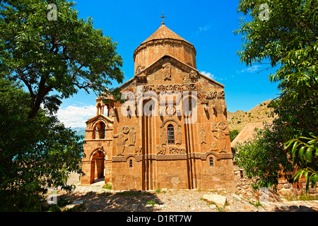 10. Jahrhundert armenische orthodoxe Kathedrale des Heiligen Kreuzes auf der Insel Akdamar, Vansee Türkei 55 Stockfoto