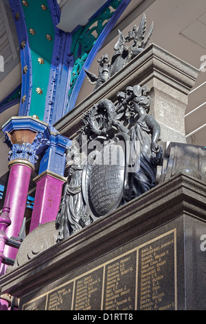 Der Londoner City, West Smithfield A 1914-8 Kriegerdenkmal in Smithfield market Stockfoto