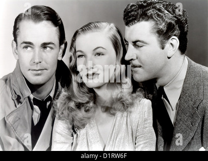 Diese Pistole für mieten 1942 Paramount Film mit von links: Alan Ladd, Veronica Lake und Robert Preston Stockfoto