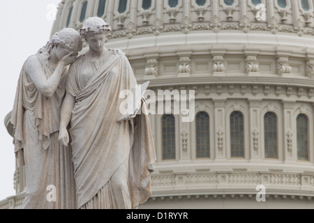 Ansichten des United States Capitol Building, Heimat der Kongress der Vereinigten Staaten. Stockfoto