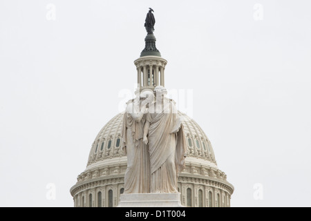 Ansichten des United States Capitol Building, Heimat der Kongress der Vereinigten Staaten. Stockfoto