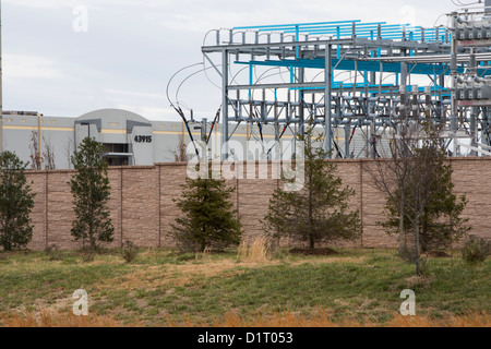 Ein Daten-Center-Komplex wo Amazon.com bekannt ist, um Platz in Ashburn, Virginia Leasing. Stockfoto