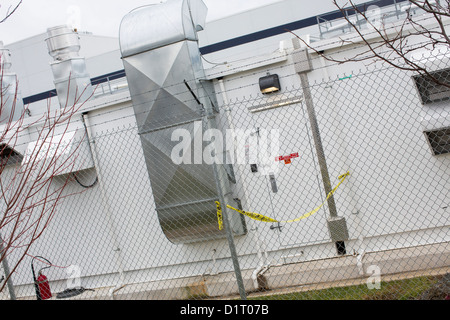 Ein komplexes Rechenzentrum betrieben von VADATA, Inc., ein Tochterunternehmen von Amazon.com in Manassas, Virginia. Stockfoto