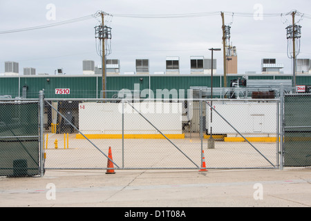 Ein komplexes Rechenzentrum betrieben von VADATA, Inc., ein Tochterunternehmen von Amazon.com in Manassas, Virginia. Stockfoto