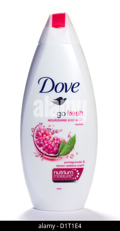 Dove Go Fresh pflegende Duschgel Dusche Crème - Granatapfel und Zitronenverbene Duft Stockfoto