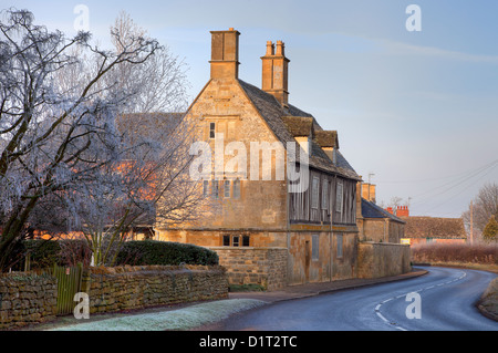 Fachwerk Bauernhaus Cotswolds, Gloucestershire, England Stockfoto