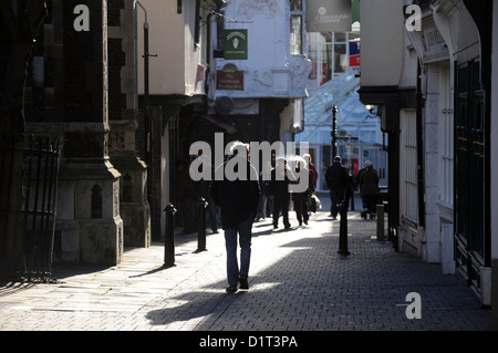 Ipswich UK Zifferblatt Lane im Zentrum Stadt Britain Stockfoto