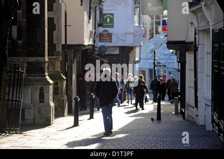 Ipswich UK Zifferblatt Lane im Zentrum Stadt Stockfoto