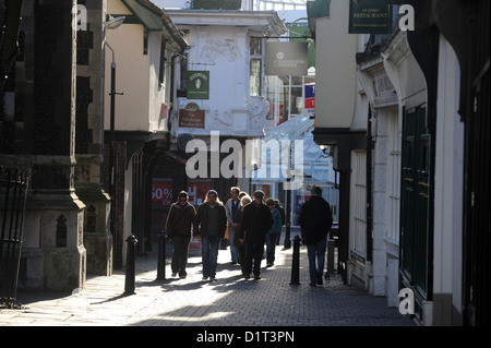 Ipswich UK Zifferblatt Lane im Zentrum Stadt Stockfoto