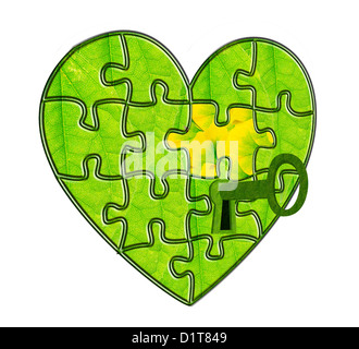 Der Schlüssel zum Öffnen der Fenster zur Seele Stockfoto