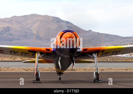 Unbegrenzte Air Racer Rare Bear ist eine modifizierte Grumman Bearcat Stockfoto