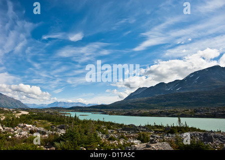 Alpine Landschaft in der Nähe von White Pass, British Columbia, Kanada Stockfoto