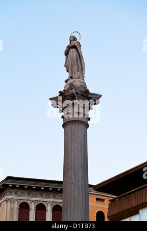 Madonna dei Noli Spalte auf Piazza Garibaldi in Padua, Italien Stockfoto