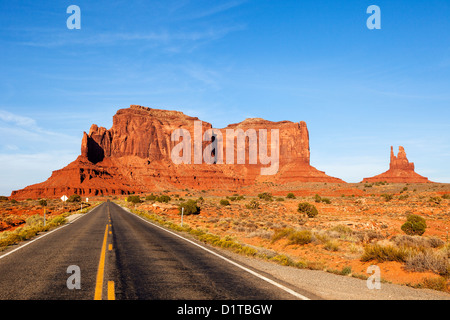 Entlang der US-163 im Monument Valley, Arizona, USA Stockfoto