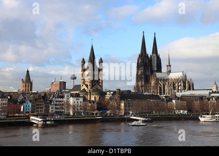 St. Martins Kirche, zwischen Bereich der Kölner Innenstadt, Nordrhein-Westfalen, Deutschland, Europa Stockfoto