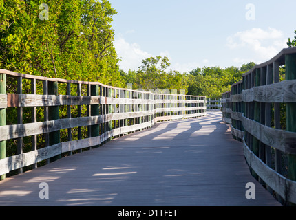 Promenade am Strand von Annes Straßenrand in Florida Keys von Route 1 Overseas Highway Stockfoto