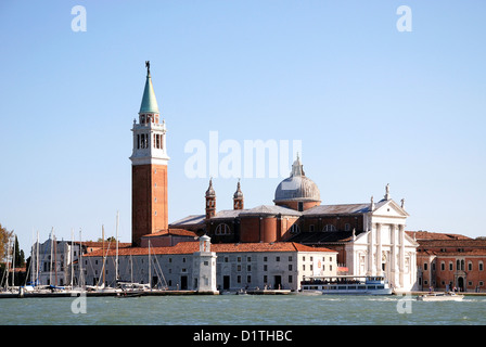 Kirche von San Giorgio Maggiore in Venedig. Stockfoto