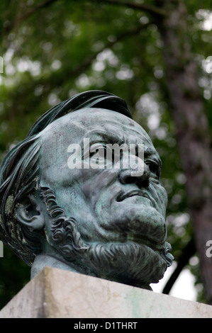 Bayreuth, Deutschland, die Büste von Richard Wagner Stockfoto