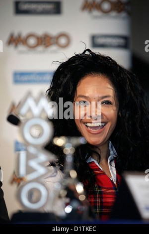 Kanya König kündigt MOBO Awards im Jahr 2009 nach Glasgow kommen. Stockfoto