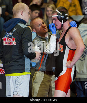 5. Januar 2013 - Chesapeake City, Maryland, USA - Szenen aus der Schlacht an der Brücke Wrestling-Turnier in Böhmen Manor High School in Chesapeake City, Maryland am 5. Januar 2013 (Kredit-Bild: © Scott Serio/Eclipse/ZUMAPRESS.com) Stockfoto