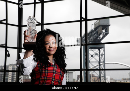 Kanya König kündigt MOBO Awards im Jahr 2009 nach Glasgow kommen. Stockfoto