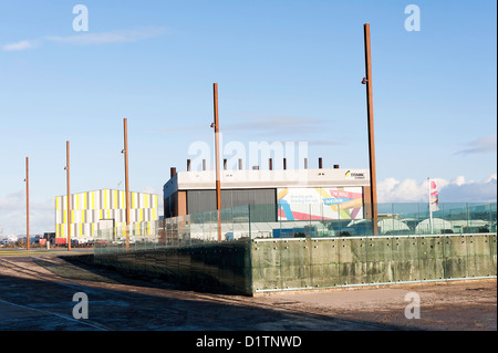 Die Titanic Slipanlage Bereich durch das Titanic-Museum in Belfast Nordirland Vereinigtes Königreich UK Stockfoto