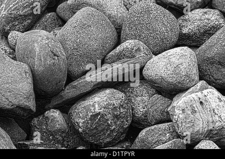 Ein HDR-Bild von Steinen und Felsen.  Das Bild wurde mit fünf einzelne Fotos verarbeitet. Stockfoto