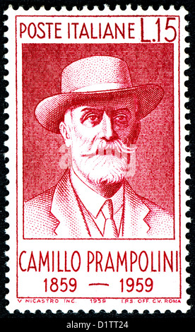 Camillo Prampolini (Reggio Emilia, 27. April 1859 - Mailand, 30. Juli 1930). Stockfoto