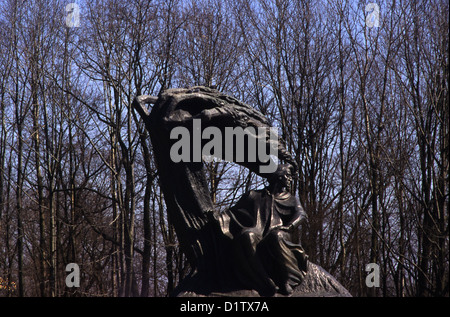 Frederic Chopin-Statue im Lazienki-Park Warschau Polen Stockfoto