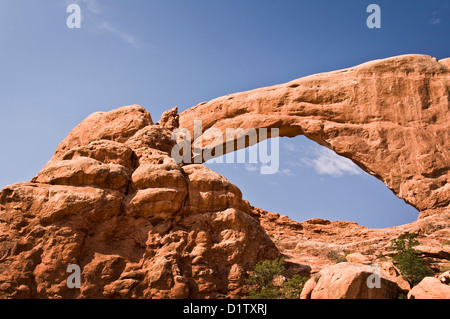 Süd-Fenster - Arches-Nationalpark, Utah, USA Stockfoto