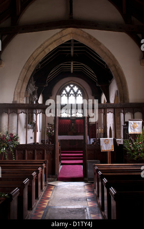 Kirche der Heiligen Dreifaltigkeit, Hinton in Hecken, Northamptonshire, England, UK Stockfoto