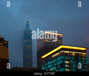 Ehemalige "weltweit höchste Gebäude", Taipei 101 Stockfoto