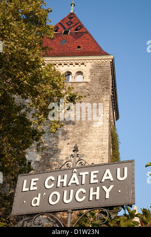 Ouchy Schloss; Lausanne; Schweiz; Europa Stockfoto